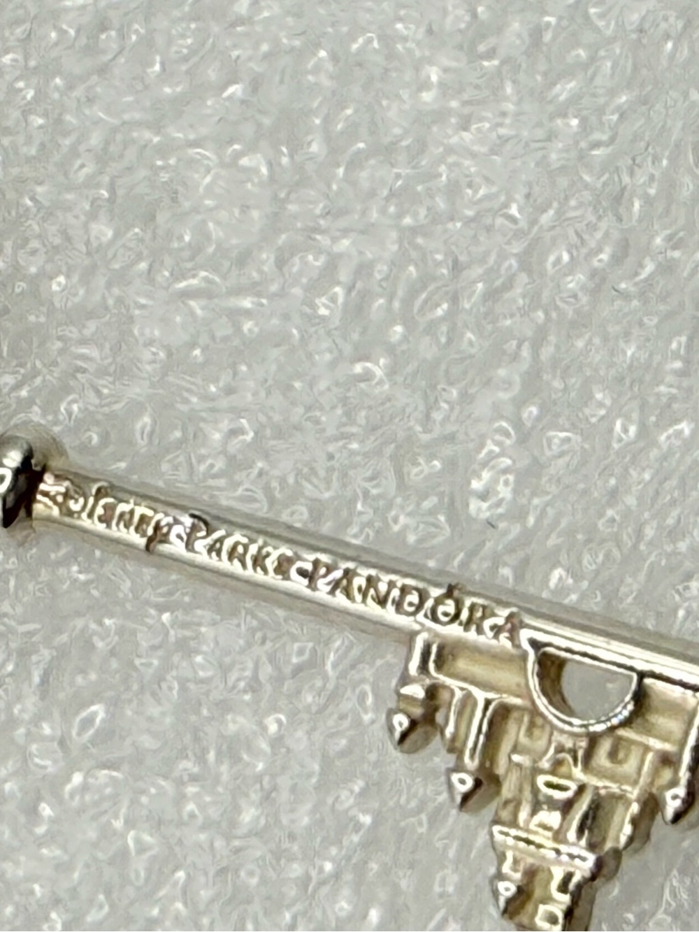 Pandora Disney Parks Exclusive Mickey Mouse Fantasyland Castle Key Necklace - Picture 7 of 13